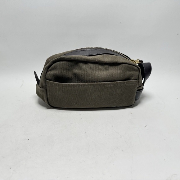 Filson Bags Vintage Filson Tin Cloth Leather Dopp Toiletry Shave